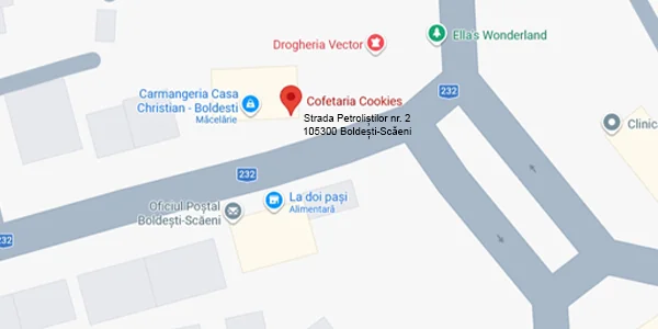 Hartă Cofetăria Cookies Boldești-Scăeni